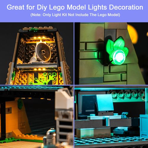 Hilighting Upgraded Led Light Kit for Lego A New Hope Yavin 4 Rebel Base Building Set, Remote Control Compatible with Lego 75365 Model for Adults, Fun Gift for Lovers (Model Not Included)