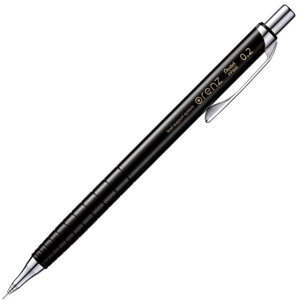 Pentel XPP502-A Orenz Mechanical Pencil, 0.2 mm, Black