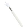 Fingers Telescopic Teachers Pointer,Teaching Pointer Stick for Classroom,Metal Hand Retractable Pointer Extended Length 21.65Inch,Handheld Presenter Whiteboard Pointer (White)