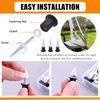 Rustark 15Pcs Aluminum Spike Motorcycle Windscreen Bolts Windshield Screws Replacement (Silver)