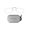 ThinOptics Keychain Case + Rectangular Reading Glasses, Clear, 44 mm + 1.5