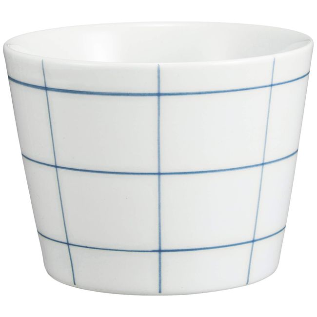 Hasami Ware 45406 Essence es Cup (S) Plaid Blue