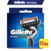 Gillette ProGlide Replacement Blades, 12 Pieces