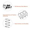 uxcell 5pcs Compression Spring Wire Diameter 0.02 inch Outer Diameter 0.2 inch Free Length 0.59 inch 304 Stainless Steel Coil Mechanical Compression Spring Silver