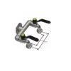 S&M 551482 – Wall Tap M 1/2", Double Outlet with 3/4" Key
