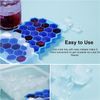 Ice Cube Trays For Freezer With Lid-37 Grid Silicone For Small Ice Cube Reusable