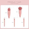 5pcs Portable Makeup Brushes,Premium Synthetic Brush with Mirror Box Professional Foundation Eye Shadow Blush Makeup Brush Travel Face Kabuki Makeup Brush Kits for Travel Daily Date Stage Touch-up