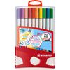 Premium Fibre-Tip Pen - STABILO Pen 68 brush - ColorParade - 19 assorted colours + 1 additional Black