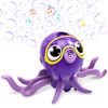 SYNCFUN Dancing Octopus Bubble Machine, Full Rotating Movement & Auto-Avoidance, Cute Bubble Machine Gun Blower with Solution Refills for Kids