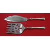 Old French by Gorham Sterling Silver Fish Serving Set 2 Piece Custom Made HHWS