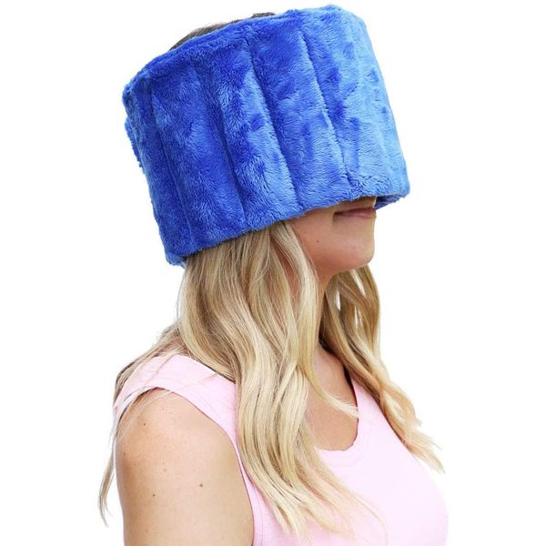 Huggaroo Ice Comfort | Cold Compress for Migraine Relief – Stocking Stuffer – Super Soft and Plush Shoulder and Neck Ice Pack Head Wrap - 9 Individual Ice Pack Compartments for Cold Therapy