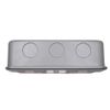 SHPELEC® 13A Premium Switched Metal Clad Double Sockets 2 Gang BS Standard - Available in 1, 2, and 3 Pack Variations (1)