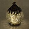 Prezents.com LED Lantern Silver Moroccan Style Battery Powered
