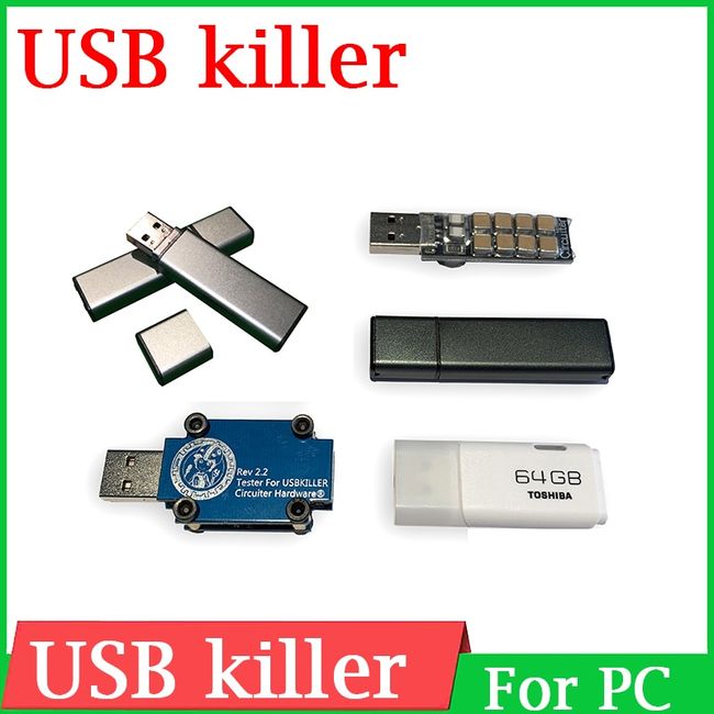 USBkiller USB killer V4 U Disk Power High Voltage Pulse Generator Device  Tester FOR computer notebook