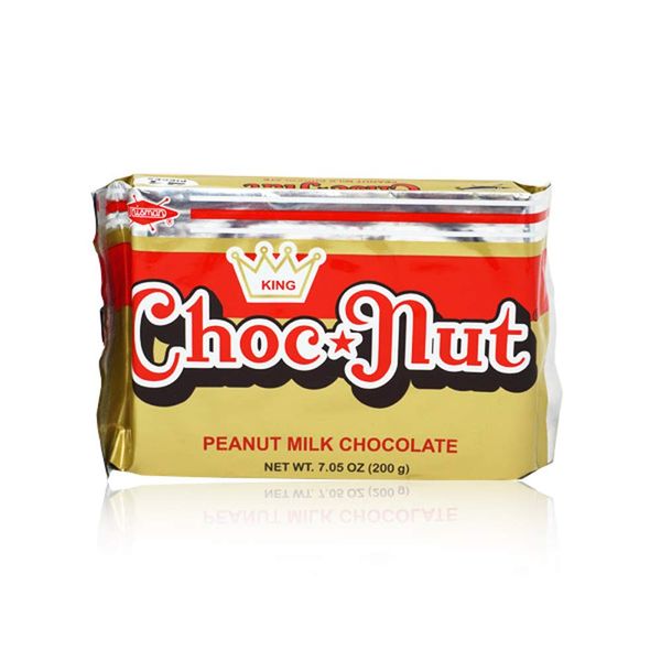 King ChocNut Peanut Milk Chocolate, 7.05oz (200g) (2 packs)