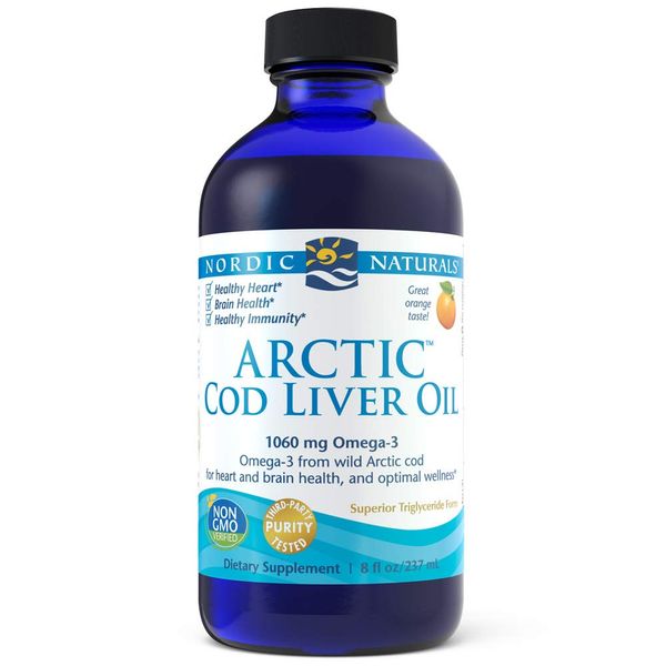 Nordic Naturals Arctic Cod Liver Oil, Orange, 237 ml