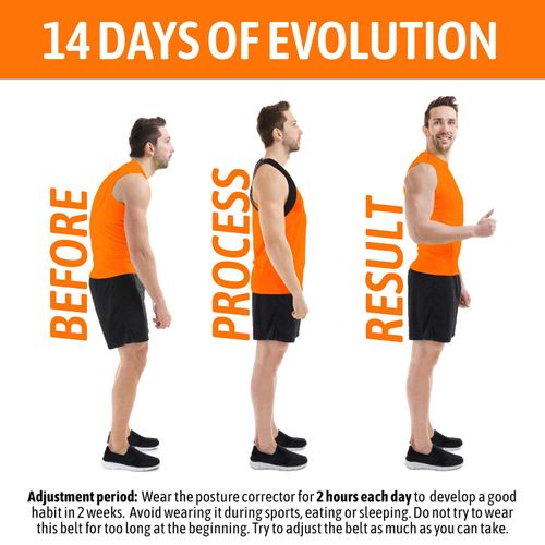 Gearari Posture Corrector for Men and Women, Upper Back Brace for Clavicle Support,