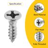 Wood Screw, Flat Head Countersunk, Phillips Drive Pack of 1000