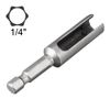 sourcing map 8mm Nut Driver, 1/4" Quick-Change Hex Shank Slotted Drill Bit Socket Wrench Tool, 2.5 Inch Length