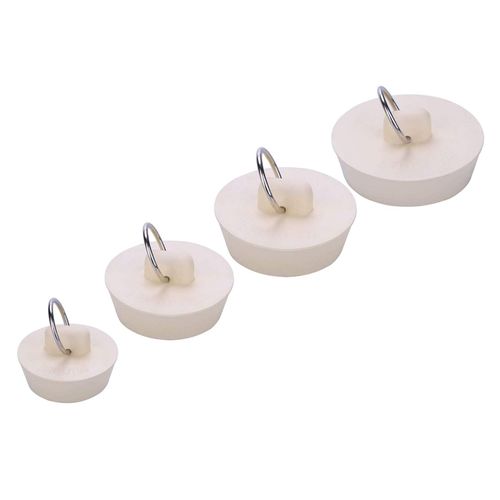 CICITOYWO Bath Tub Drain Stoppers, 4 Pieces Sink Bathtub Plug Rubber Kitchen Bathroom Laundry Bar Water Stopper Seal with Hanging Ring for Shower Faucet Cover Pool Plugs and Caps