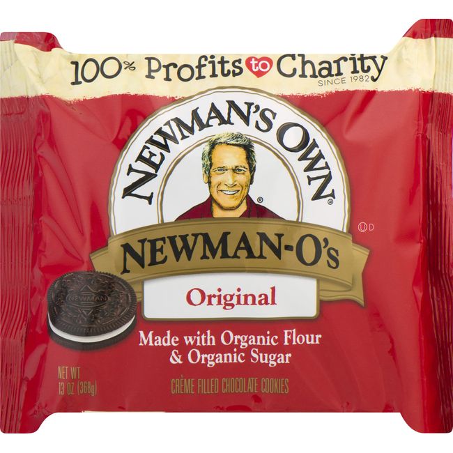 Newman's Own Newman-O's Sandwich crèmes, Original, 13 Ounce (Pack of 6)