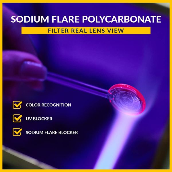 Sodium Flare Polycarbonate Clip-on Flip-up Lampworking Glasses