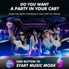 RGB Car Interior Atmosphere Wire Strip Light LED Decor Lamp With Remote Control