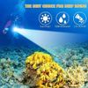 Scuba Diving Flashlight 150Meter Underwater LED Torch with Rechargeable Battery