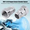 1 Pair Oxygen Sensor Adapter, 32mm M18*1.5 O2 Oxygen Sensor Extender Extension Spacer Bungs Adapter Silver