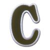 Professional Baseball Hanshin Tigers Goods Captain Mark Patch (Black and White Edges)