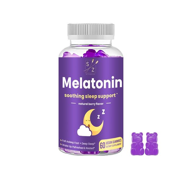 Sleep Gummies Melatonin Gummies Sleeping Tablets Sleep for Adults Pills Insomnia Sugar Free Jelly Powerful mg Supplement aids | Magnesium Snooze Relief Vitamins | Vegan Gummies