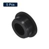uxcell 5pcs Black Plug Hole 25mm/0.98" Hole Rubber Button Plug