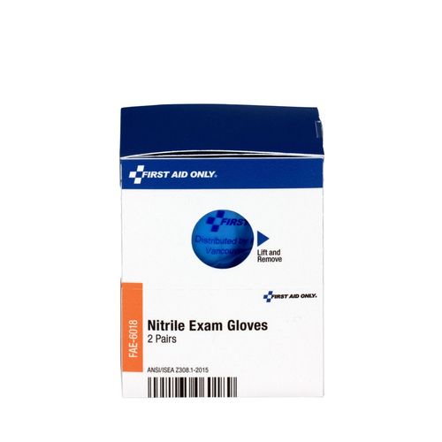 First Aid Only FAE-6018 Smart Compliance Refill Nitrile Gloves, 4 Count