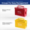 Brady Portable Group Lock Box - Yellow - Powder Coated Steel - 65672