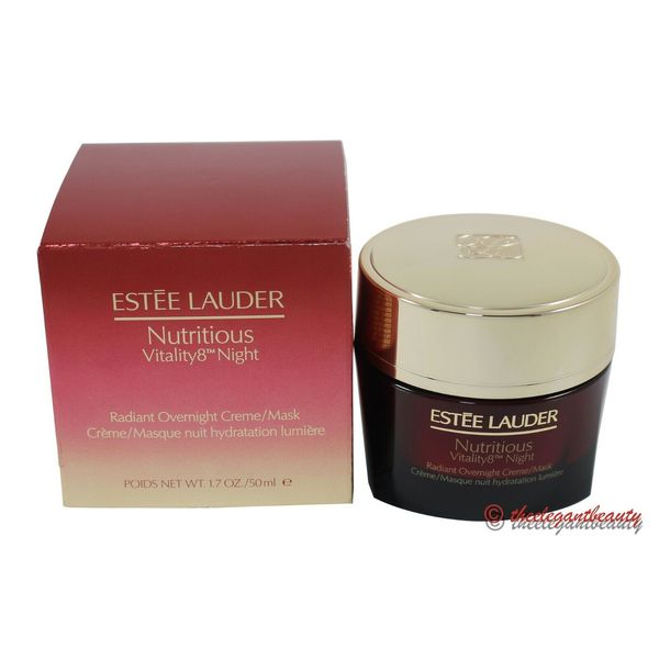 Estee Lauder Nutritious Vitality8 Night Creme/Mask 1.7oz/50ml New In Box