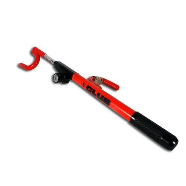 Winner International The Club 1000 Original Club Steering Wheel Lock, Red