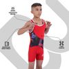 2BOLD Kids Singlets (Red-Black, Youht Large, Sublimated)