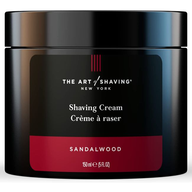 The Art of Shaving Sandalwood Shaving Cream for Men – Protects Against Irritation and Razor Burn – Hydrates and Nourishes Dry Skin – Clinically Tested for Sensitive Skin – 5 oz