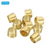 PATIKIL 8mm Tube OD Brass Compression Sleeves Ferrules 5 Pack Brass Compression Fitting Assortment Kit