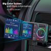 Bluetooth V5.0 FM Transmitter Wireless Car Adapter Screen QC3.0 Fast Charger