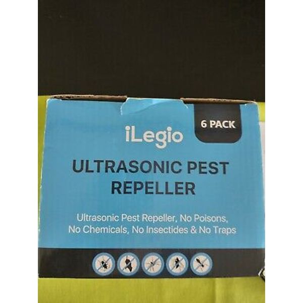 6 pcs Ultrasonic Pest Repeller Plug-in Electronic Pest Control Indoor Non-Toxic