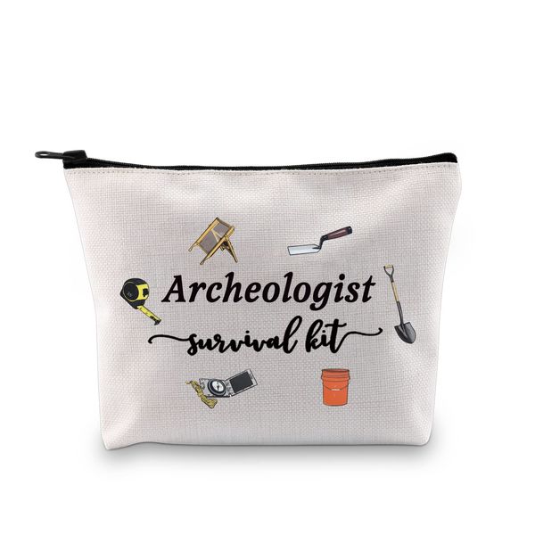 JTOUK Archäologe Geschenk Archäologie Abschluss Geschenk Archäologen Survival Kit Make-up Reisetasche Wertschätzung Geschenk für Archäologen Bagger Frauen, Survival-Archeologen Tasche Eu