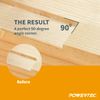 POWERTEC 71036 Squaring Chisel w/Premium Grade HSS Blade | Hinge Recess Corner Wood Chiseling Tool