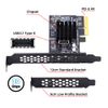 NFHK USB 3.2 Gen2 Type-E 20Gbps Front Panel Socket to PCI-E 4X Express Card Adapter for Desktop Motherboard