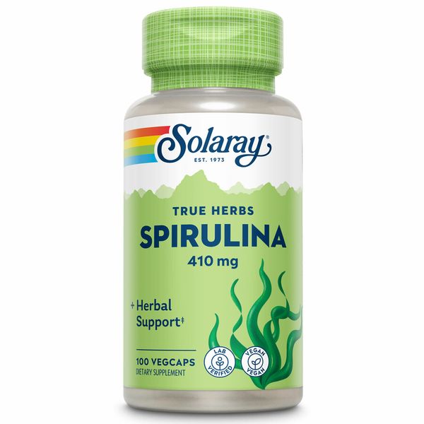 Solaray Spirulina 410mg | 100ct, 100 Serv.