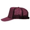 OTTO Polyester Foam Front 5 Panel High Crown Mesh Back Trucker Hat - Burg. Marn