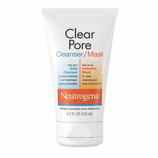 Neutrogena Clear Pore Facial Cleanser Mask Acne Treatment 4.2 Fl Oz Pack of 6