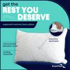 King Size Memory Foam Pillows - Pack of 2 - Adjustable Fill for Sleeping W/Extra