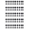 50 Pack Gas Can Vent Cap (Black) Fits Eagle Fits Chilton Fits Midwest