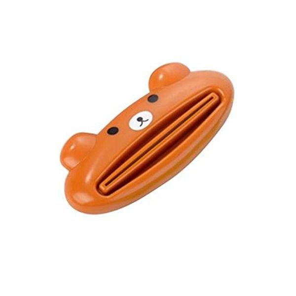 Toothpaste Tube Squeezer Animal Toothpaste Clip, Toothpaste Squeeze roll, Tube Squeezer Tool Dispenser (Chocolate)